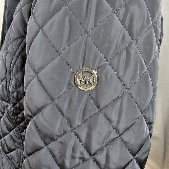 Michael Kor's black puffer jacket with gold accents size L like new.. coat.. - Picture 8 of 16